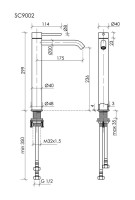 Смеситель для раковины высокий Sancos Etna, хром, SC9002CH Смеситель для раковины высокий Sancos Etna, хром, SC9002CH