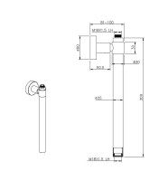 Удлинитель Allen Brau Priority 00326068 матовый черный Удлинитель Allen Brau Priority 00326068 матовый черный