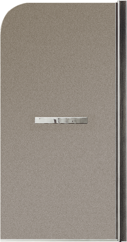 Шторка на ванну Maybahglass MGV-790-5 80x140, профиль матовый хром, стекло матовая бронза