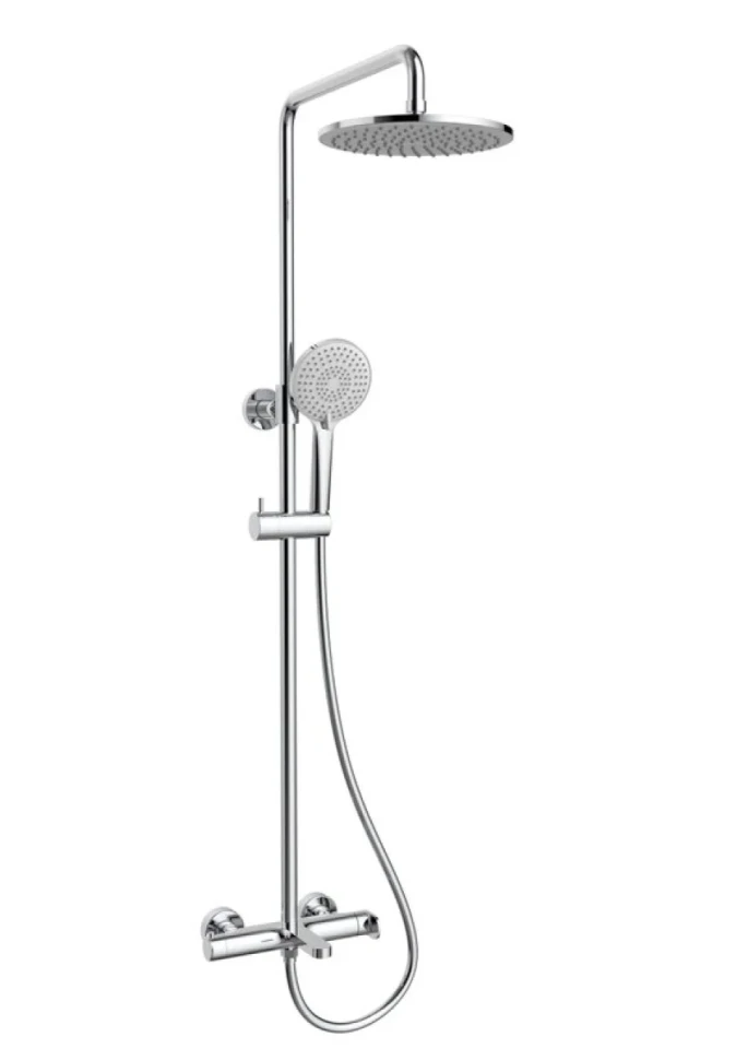Душевая стойка Vincea Rondo VSFS-1R1CH с изливом, хром
