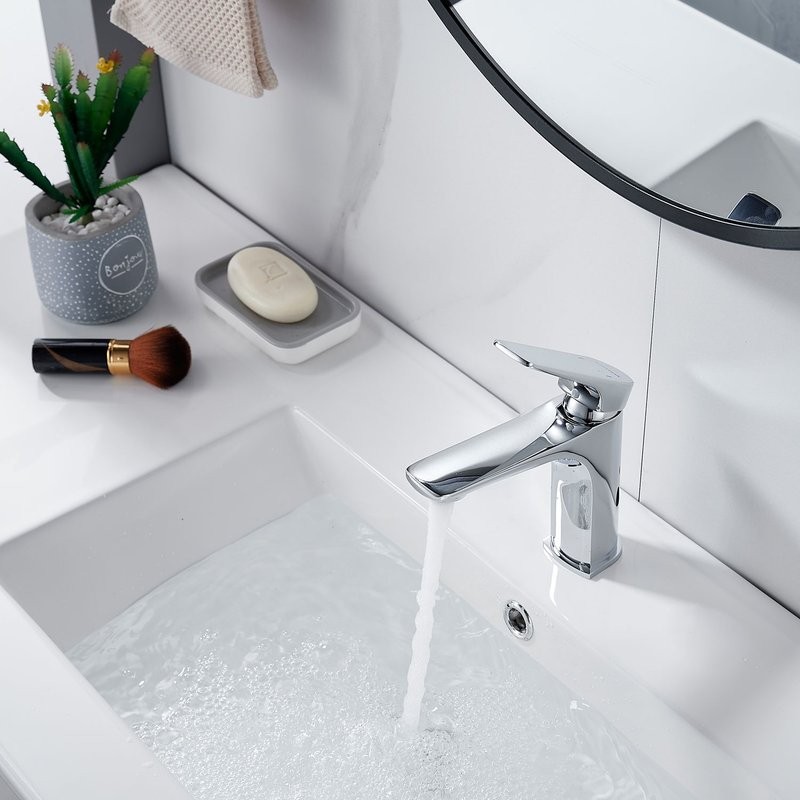 Смеситель для раковины Shevanik S4201, хром