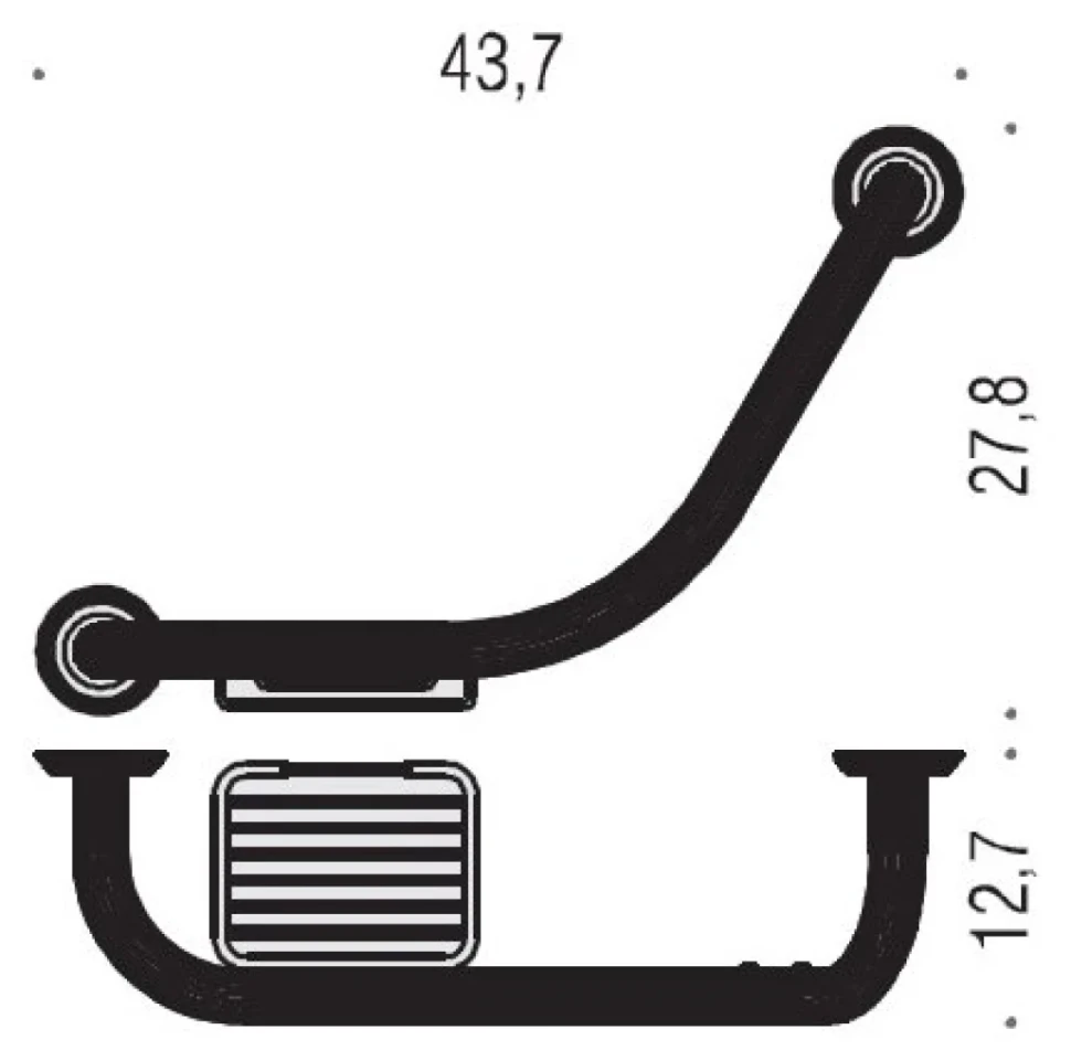 Поручень Colombo Design Hermitage В3375.HPS золото
