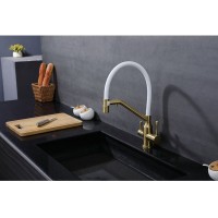 Смеситель для кухни с подключением фильтра Raglo R81.62.03, золотой сатин