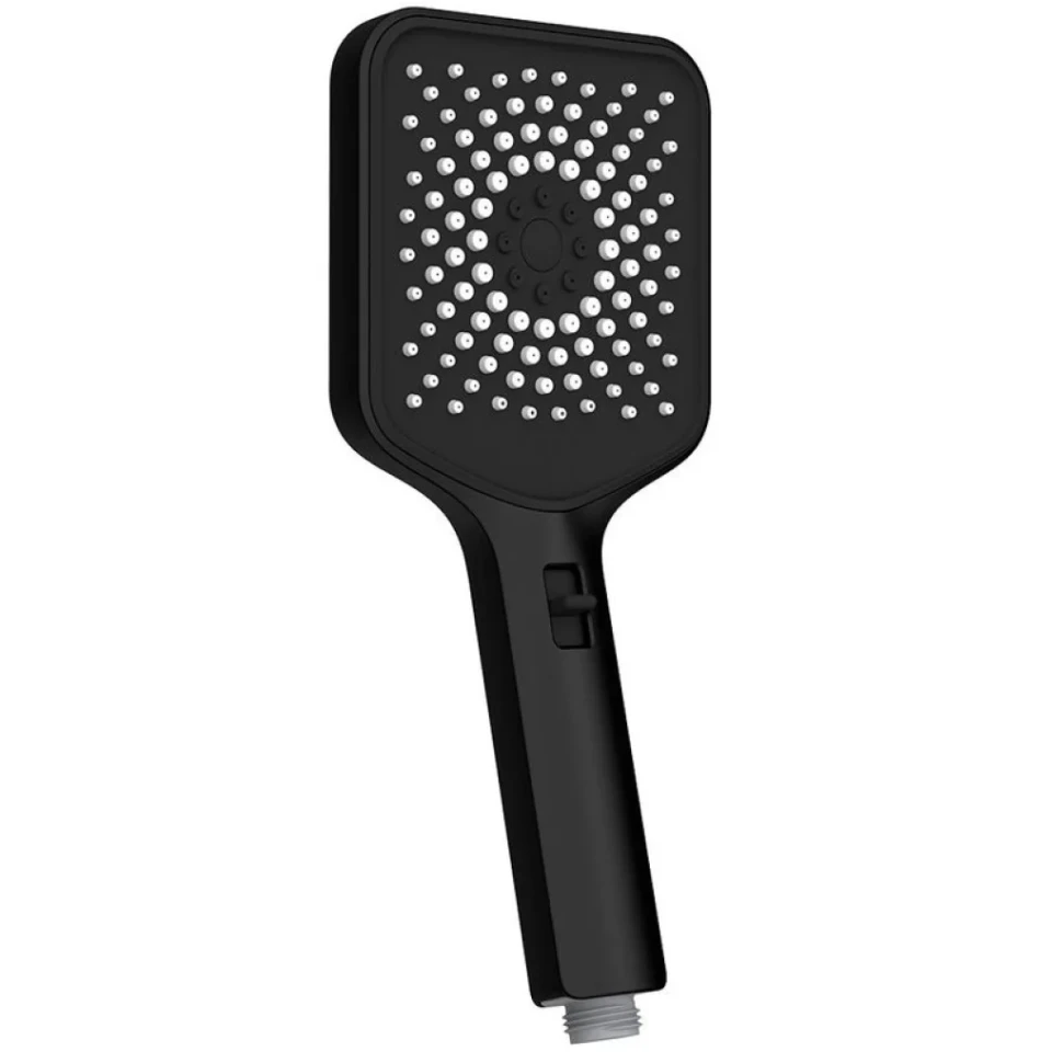 Лейка для душа 120 мм, 3 режима, черный, AQUAme AQM8502B
