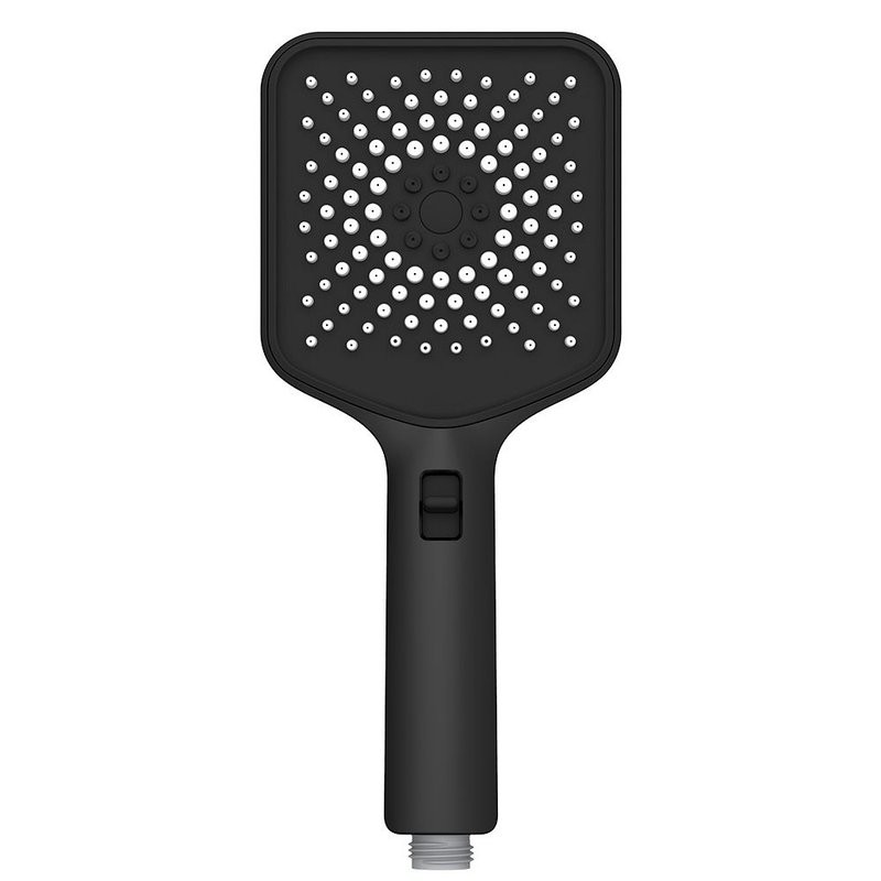 Лейка для душа 120 мм, 3 режима, черный, AQUAme AQM8502B