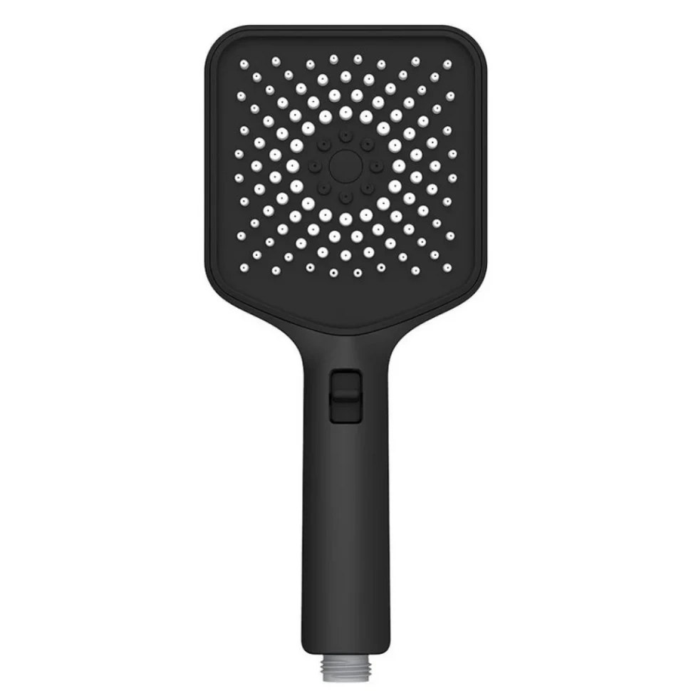 Лейка для душа 120 мм, 3 режима, черный, AQUAme AQM8502B