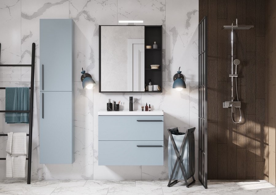 Зеркало-шкаф AQUATON Амели 80 антрацит