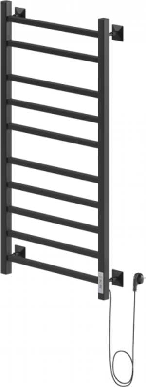 Полотенцесушитель электрический Ника Step-2 100/50 черный матовый, R