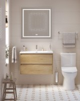 Тумба с раковиной BelBagno Kraft 39 80 rovere nebrasca nature, раковина BB-8099-3-80