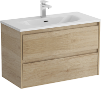 Тумба с раковиной BelBagno Kraft 39 80 rovere nebrasca nature, раковина BB-8099-3-80