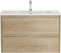 Тумба с раковиной BelBagno Kraft 39 80 rovere nebrasca nature, раковина BB-8099-3-80