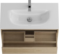 Тумба с раковиной BelBagno Kraft 39 80 rovere nebrasca nature, раковина BB-8099-3-80