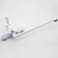 Смеситель с длинным изливом для ванны Frap H41 F2241 белый, хром