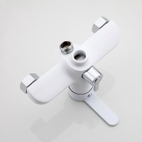 Смеситель с длинным изливом для ванны Frap H41 F2241 белый, хром