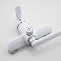 Смеситель с длинным изливом для ванны Frap H41 F2241 белый, хром