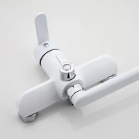 Смеситель с длинным изливом для ванны Frap H41 F2241 белый, хром