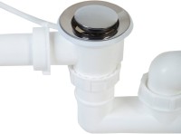 Слив-перелив для ванны EWRIKA 0100101011 40 мм, полуавтомат, хром, с сифоном