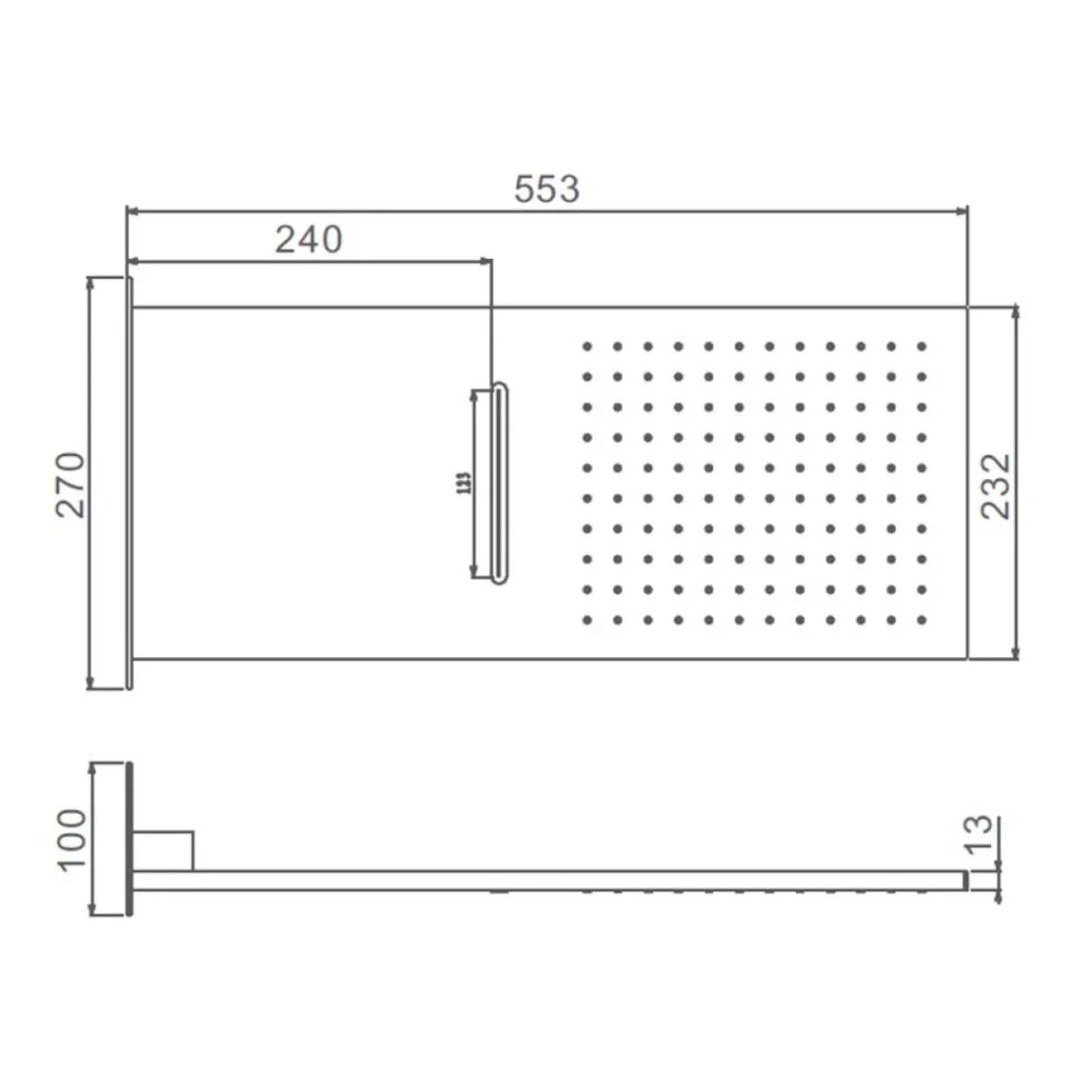 Верхний душ Raglo R452 R452.01 хром