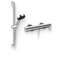 Душевой комплект Смеситель для душа Hansgrohe Vivenis 75620000 хром + Гарнитур Pulsify Relaxation 105 3jet 24160000 хром