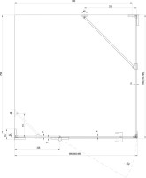 Душевой уголок Ravak Brilliant BSDPS+B SET L 100х80 Transparent, профиль хром
