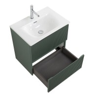 Тумба с раковиной BelBagno Uno-mini 50 подвесная, 2 ящика, матовая еловая