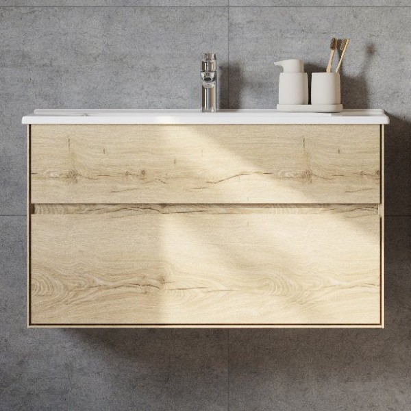Тумба под раковину AQUATON Либерти 100 дуб эльвезия