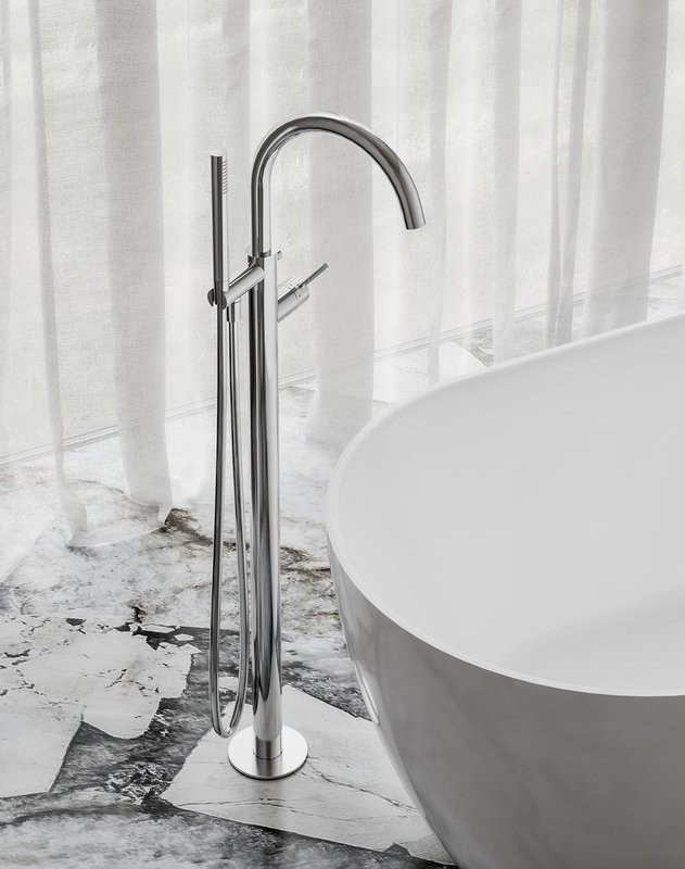 Напольный смеситель для ванны с душем Ravak Espirit ES 080.00CR хром