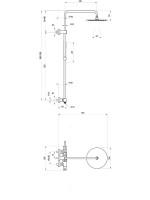 Душевая стойка Ravak Spring SG 091.20BL черный матовый Душевая стойка Ravak Spring SG 091.20BL черный матовый