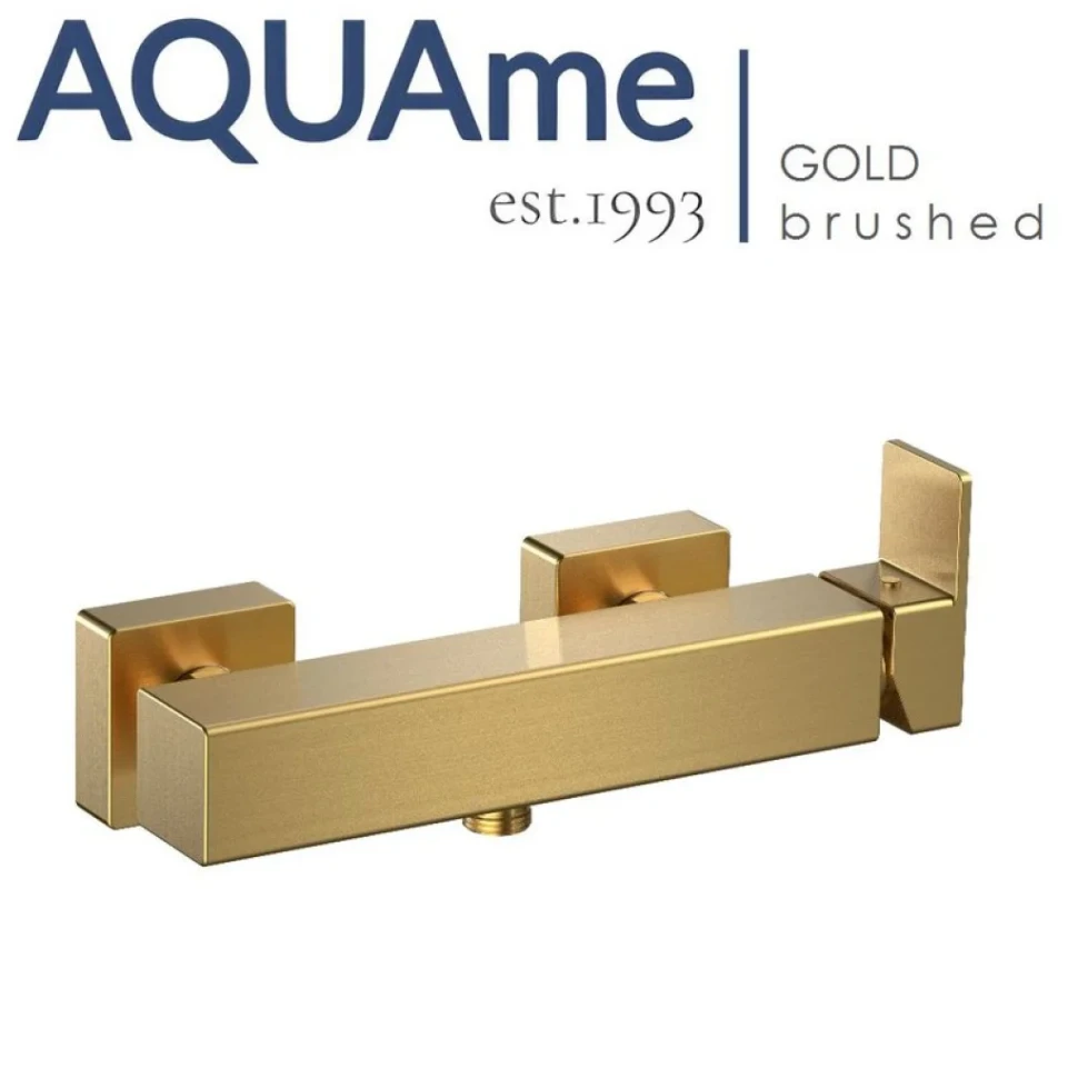 Смеситель для душа AQUAme Savona шлифованное золото AQM6813BG