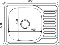 Мойка кухонная Mixline 532310 с декором