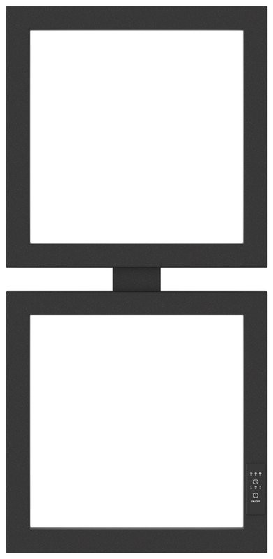 Полотенцесушитель электрический Сунержа Этюд E 15-0845-6030 105x35 см, подключение справа, темный титан муар