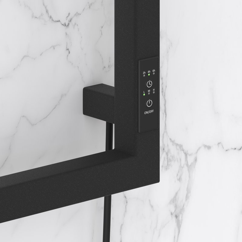 Полотенцесушитель электрический Сунержа Этюд E 15-0845-6030 105x35 см, подключение справа, темный титан муар