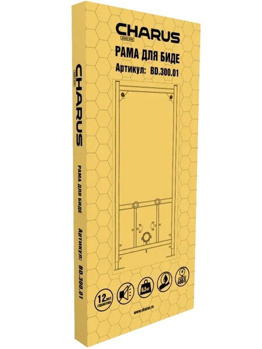 Инсталляция для биде CHARUS BD.300.01 крепление к полу и стене