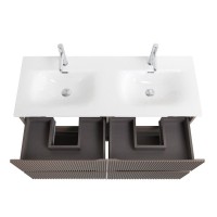 Мебель для ванной комнаты BelBagno Uno 120 подвесная, 4 ящика, матовая бежевая