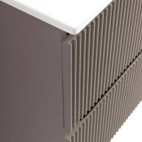 Мебель для ванной комнаты BelBagno Uno 120 подвесная, 4 ящика, матовая бежевая