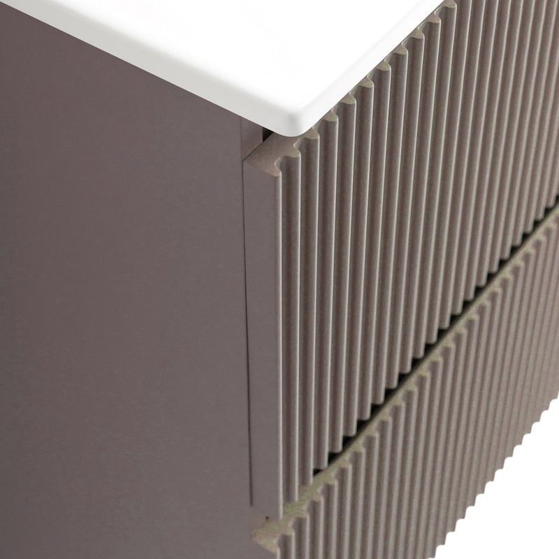 Мебель для ванной комнаты BelBagno Uno 120 подвесная, 4 ящика, матовая бежевая