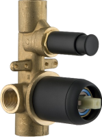 Встраиваемый смеситель для душа и ванны Plumberia Selection Ixo XO1001NO С ВНУТРЕННЕЙ ЧАСТЬЮ, матовый черный