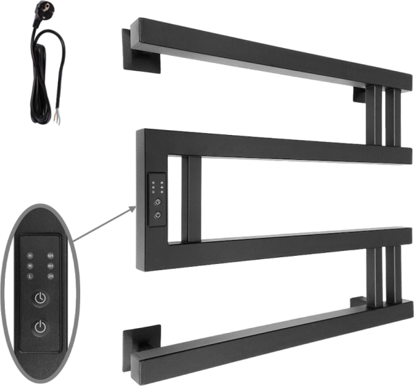 Полотенцесушитель электрический Altasan МонакоПроф 40х50 черный муар