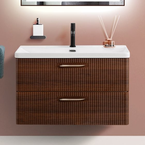 Тумба с раковиной BelBagno Due 80 noce