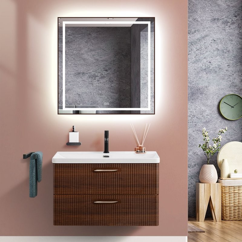 Тумба с раковиной BelBagno Due 80 noce