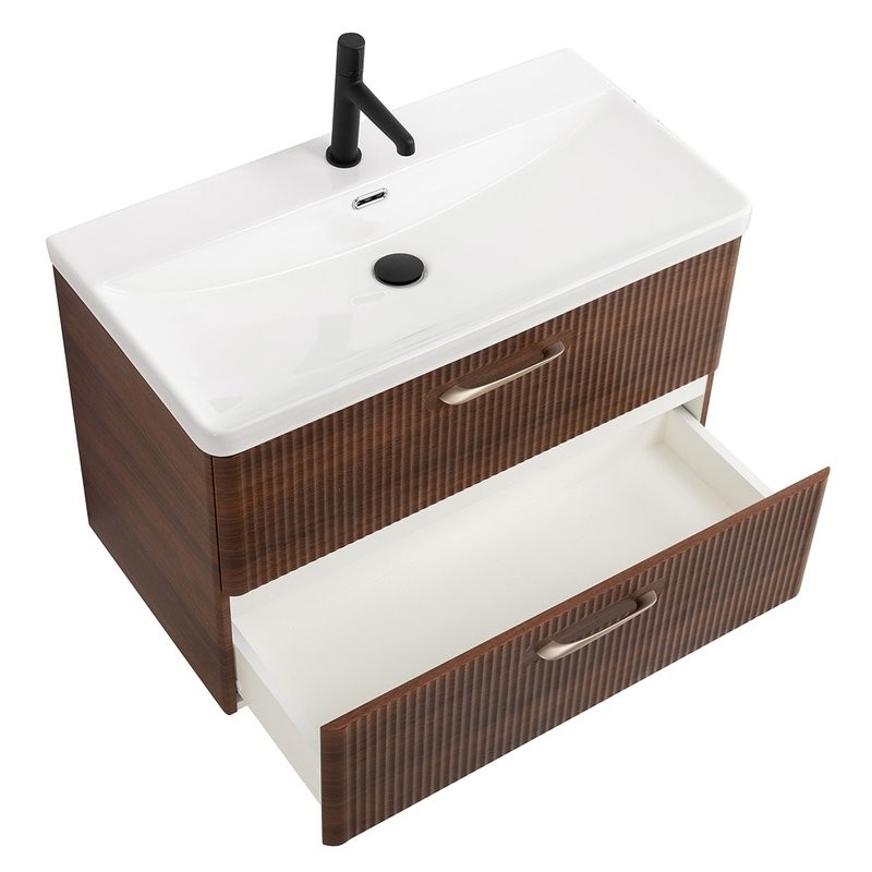 Тумба с раковиной BelBagno Due 80 noce