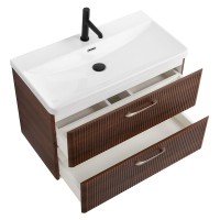 Тумба с раковиной BelBagno Due 80 noce