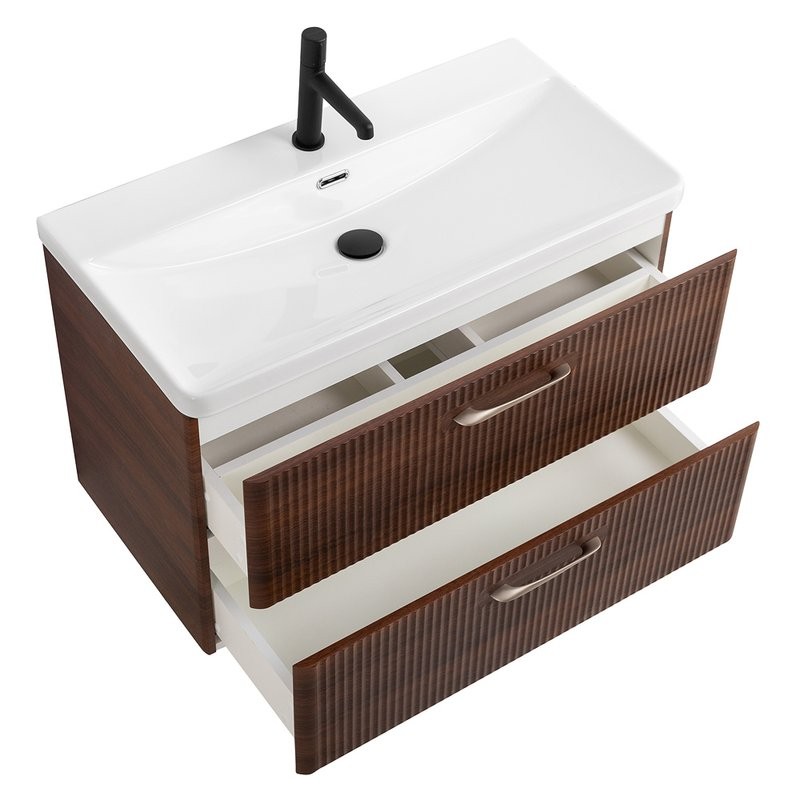 Тумба с раковиной BelBagno Due 80 noce