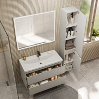 Тумба под раковину без столешницы SanStar Riana 100 подвесная, grey