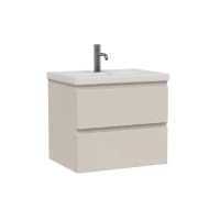 Тумба с раковиной SanStar Riana 50 подвесная, cappuccino, раковина Фостер 50