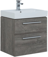 Тумба с раковиной Aquanet Nova 60 2 ящика, дуб рошелье