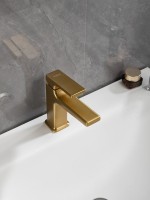 Смеситель для раковины Haiba HB10831-5 брашированное золото Смеситель для раковины Haiba HB10831-5 брашированное золото