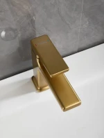Смеситель для раковины Haiba HB10831-5 брашированное золото Смеситель для раковины Haiba HB10831-5 брашированное золото