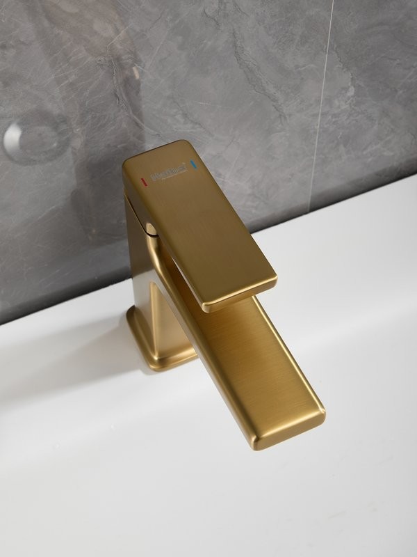 Смеситель для раковины Haiba HB10831-5 брашированное золото