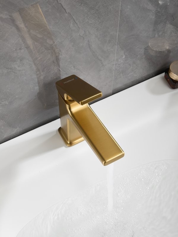 Смеситель для раковины Haiba HB10831-5 брашированное золото